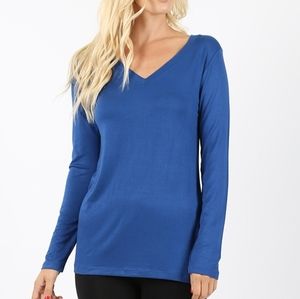 V-Neck Long sleeve Tshirt